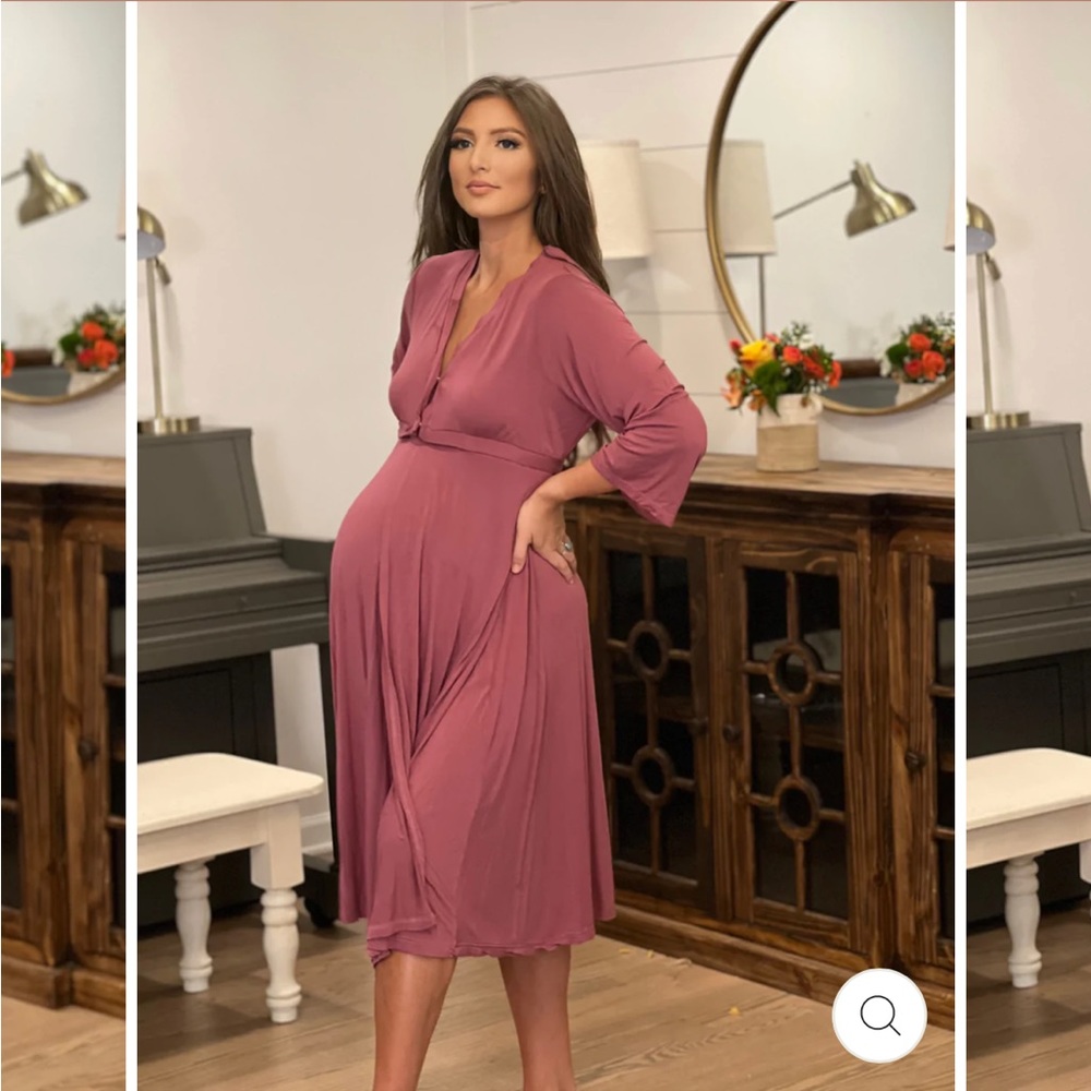 Lila Labor and Postpartum Gown